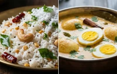 Coconut Rice with Egg Kurma
