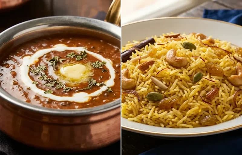 Dal Bukhara with Zafrani Pulao