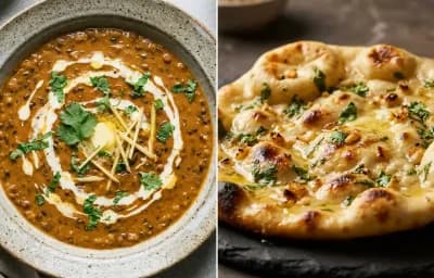 Dal Makhani with Garlic Naan