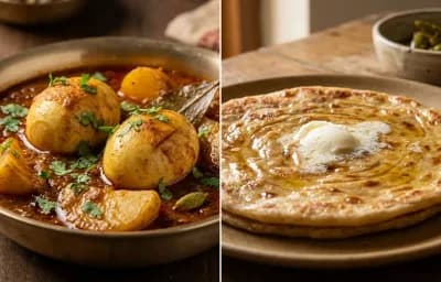 Dim Kosha with Paratha