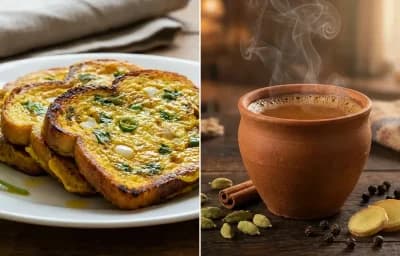 Dim Pauruti with Masala Cha