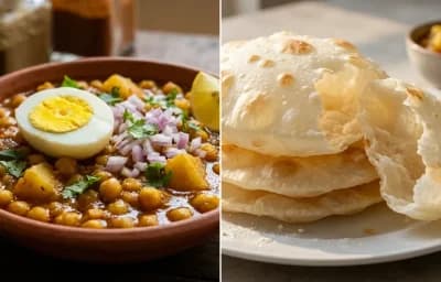 Dimer Ghugni with Bengali Luchi