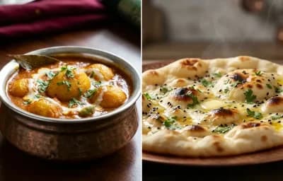 Dum Aloo with Butter Naan