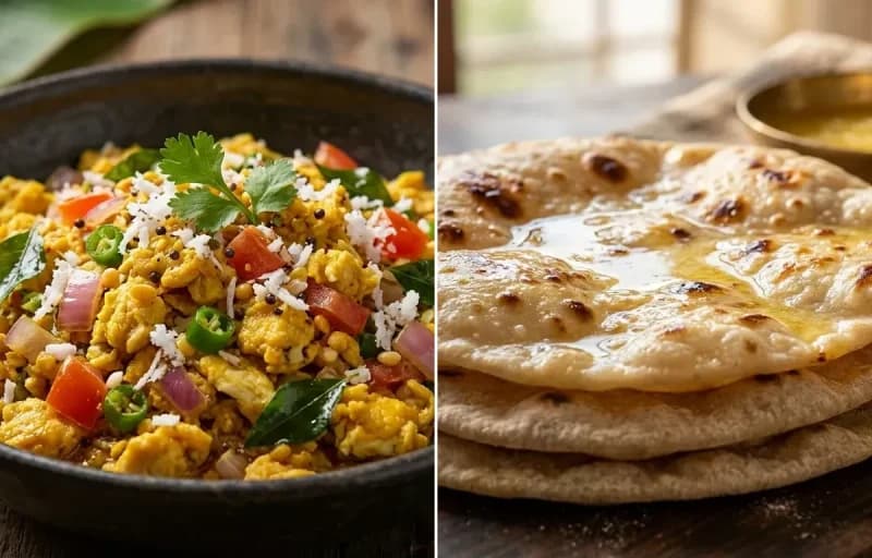 Egg Bhurji Mangalorean Style with Chapati