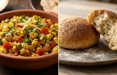Egg Bhurji with Goan Poi