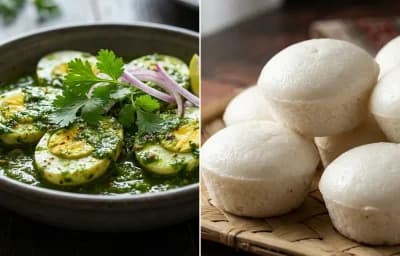 Egg Cafreal with Goan Sannas