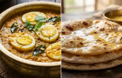 Egg Coconut Gravy with Chapati