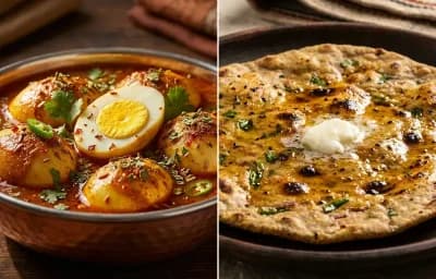 Egg Curry with Bejad Roti