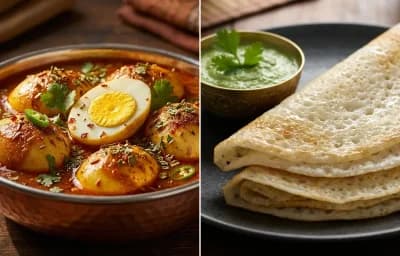 Egg Curry with Ghavan