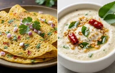 Egg Ghavan with Coconut Chutney
