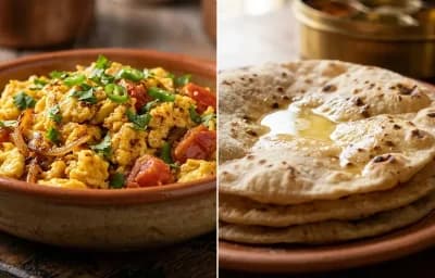 Egg Khagina with Roti