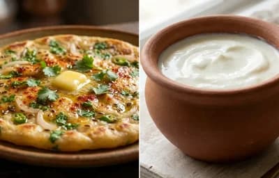 Egg Koki with Curd