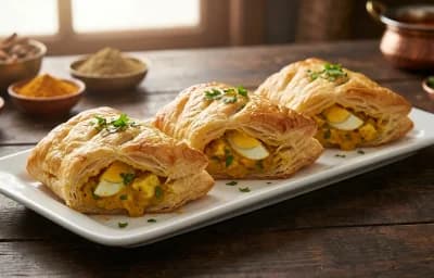Egg Korma Puffs