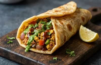 Egg Masala Frankie