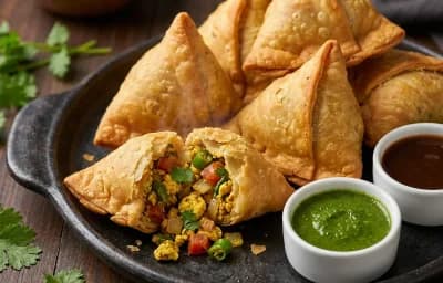 Egg Patti Samosa