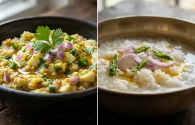 Egg Pitika with Poita Bhaat