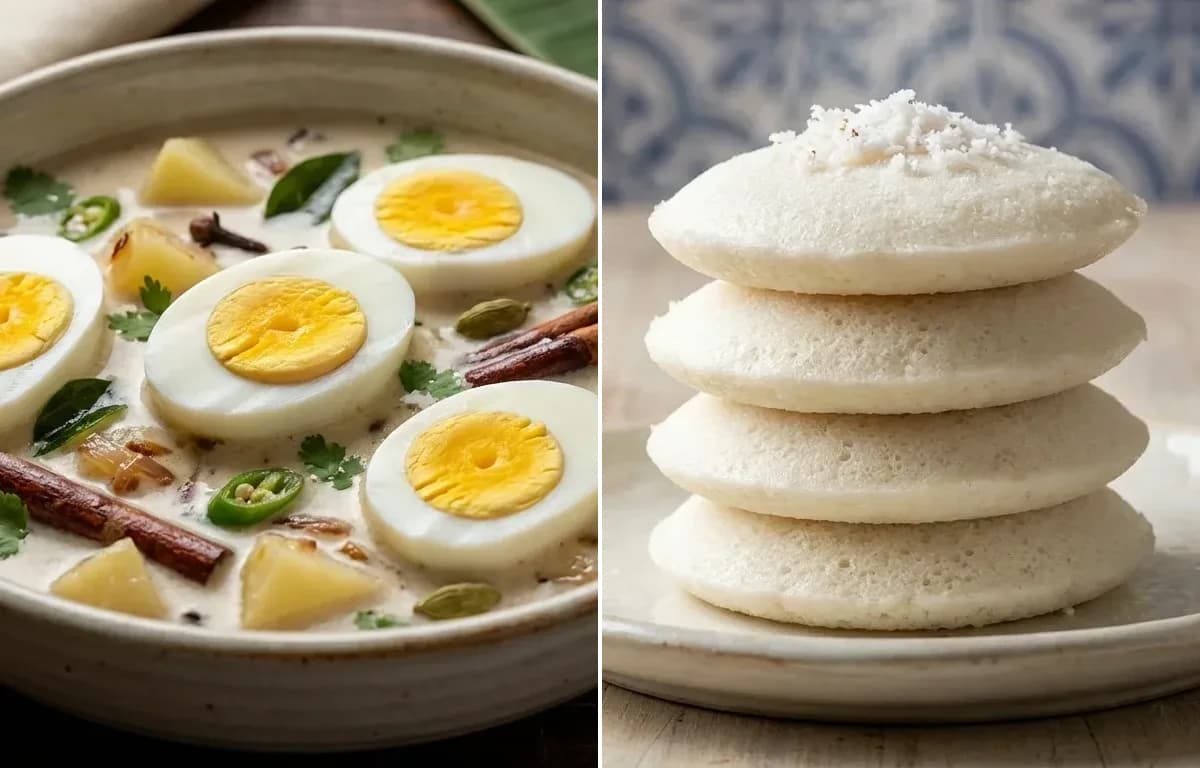 Egg Stew with Goan Sanna
