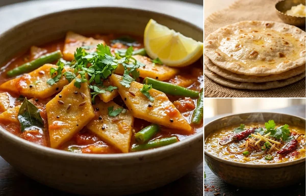Fansi Dhokli, Rotli and Dal Tadka