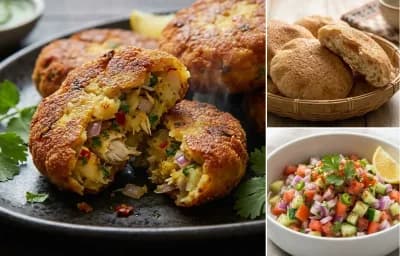 Fish Cutlet with Goan Poee Bread