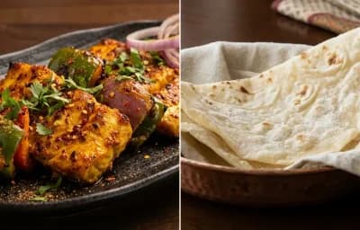 Fish Tikka with Roomali Roti