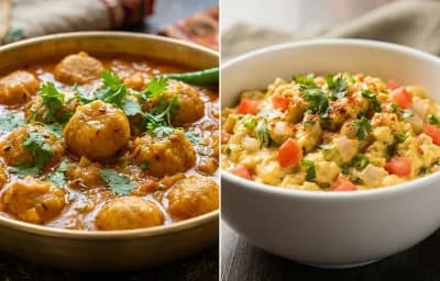 Gatte ki Sabzi with Akuri
