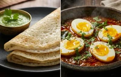 Ghavan with Malvani Egg Curry