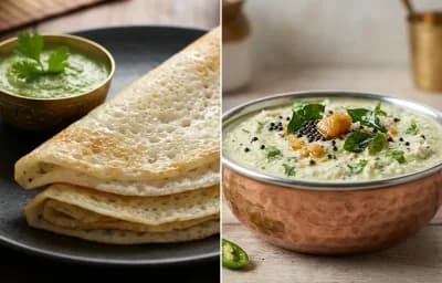Ghavan with Naralachi Chutney