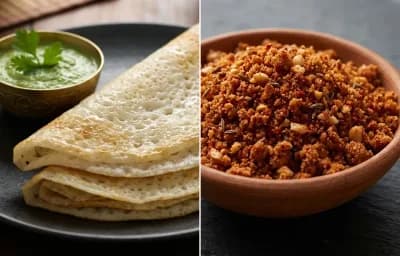 Ghavan with Shengdana Chutney