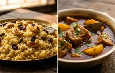 Ghee Bhat with Jackfruit Curry
