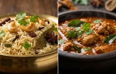 Ghee Rice with Kori Gassi