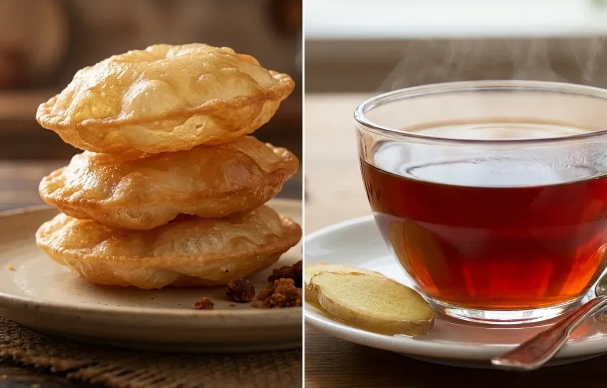 Ghila Pitha with Assamese Black Tea