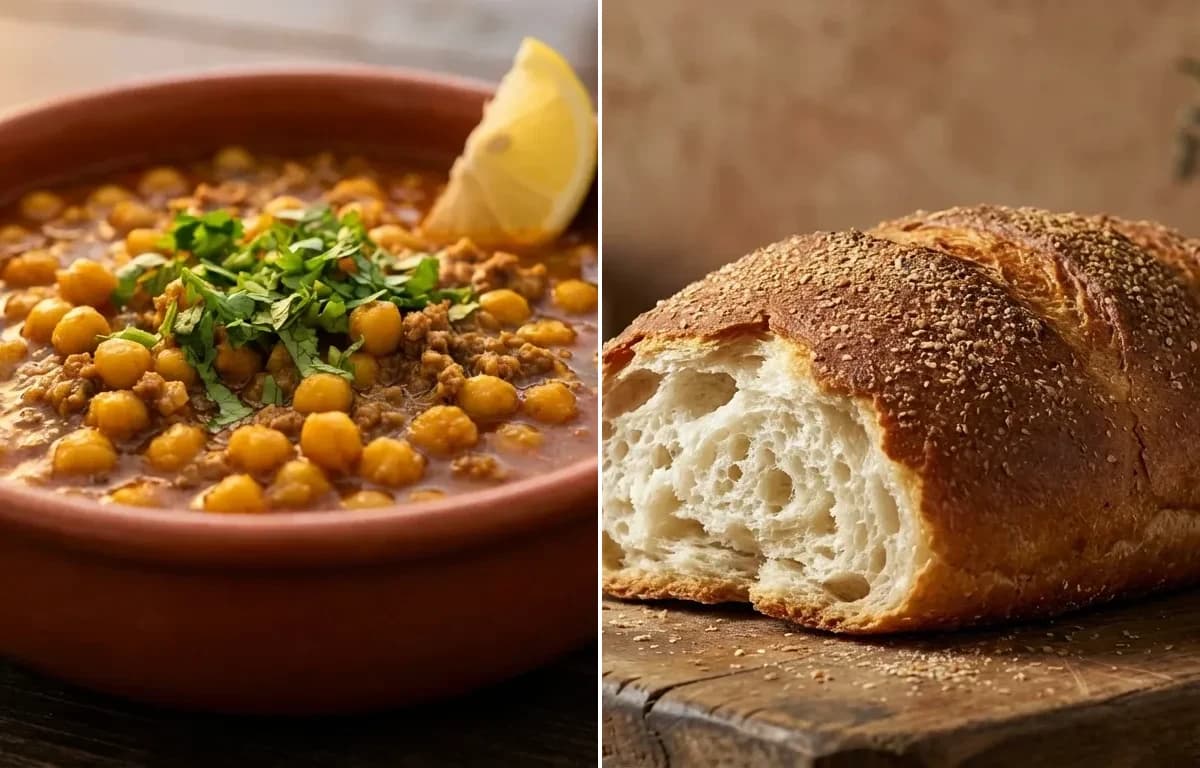 Ghugni with Mutton Keema with Pauruti