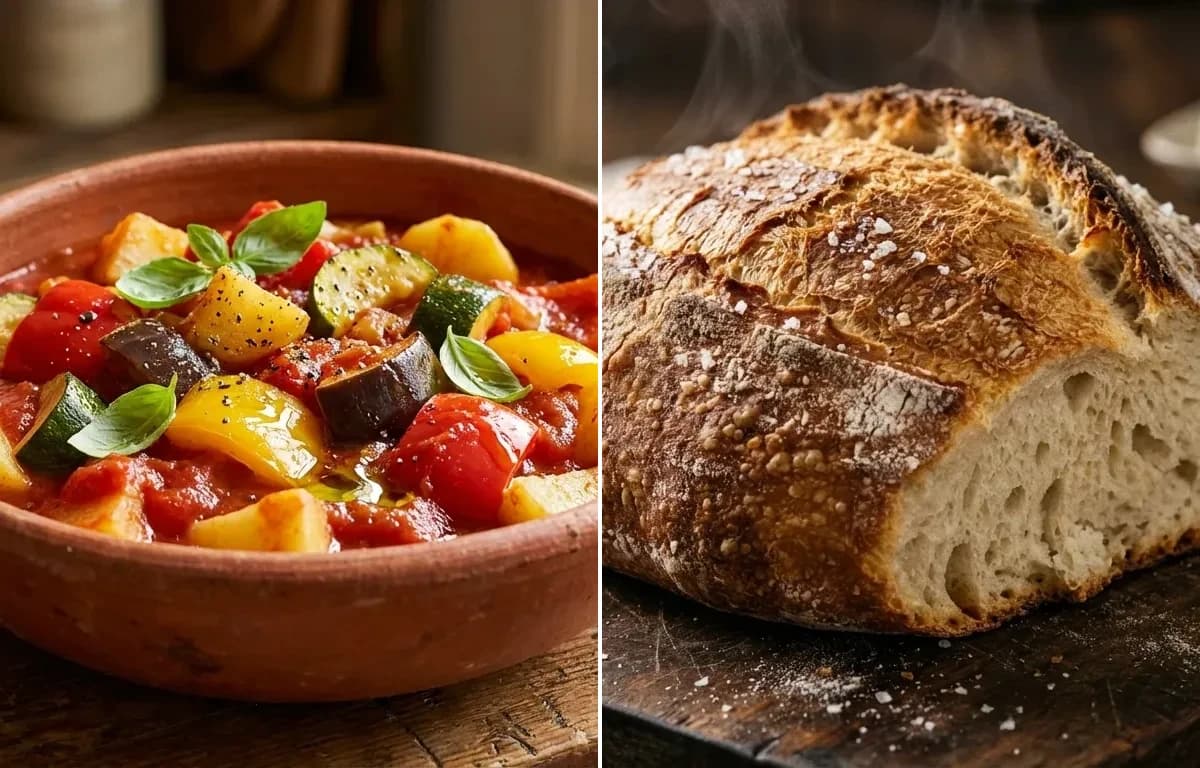 Giambotta with No-Knead Crusty Bread
