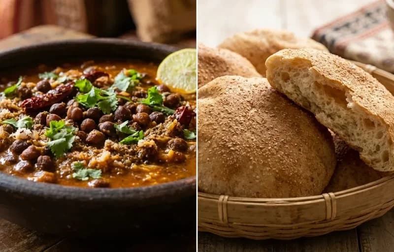 Goan Chana Ros with Goan Poee Bread