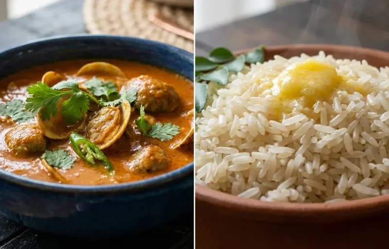 Goan Clam Curry with Ukda Tandul