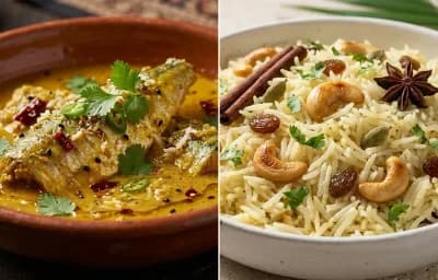 Goan Mackerel Uddamethi with Goan Coconut Rice
