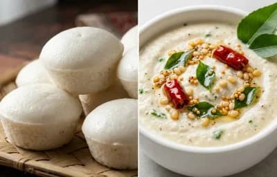 Goan Sannas with Coconut Chutney