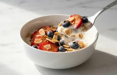Greek Yogurt with Berries and Almonds