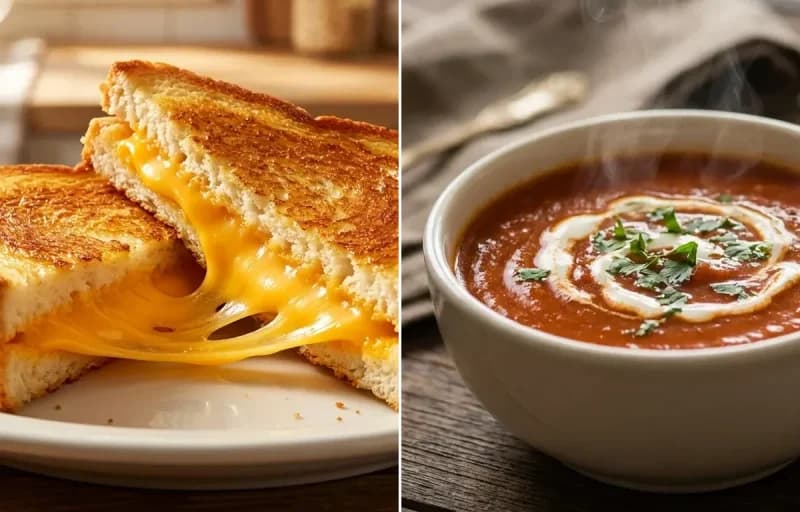 Grilled Cheese with Tomato Soup