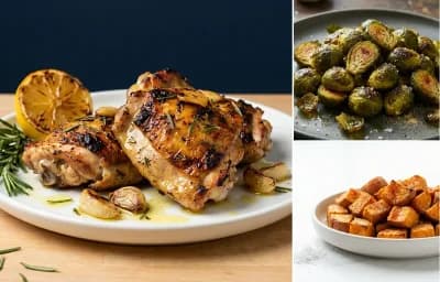 Grilled Chicken Thighs with Rosemary and Garlic