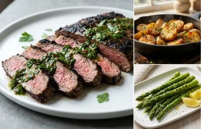 Grilled Flank Steak with Chimichurri