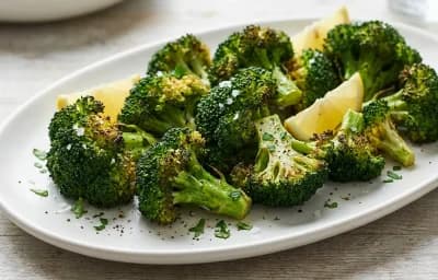 Grilled Salmon with Whole Wheat Couscous and Roasted Broccoli