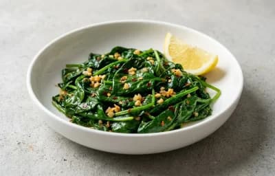 Grilled Salmon with Whole Wheat Couscous and Sauteed Spinach with Garlic