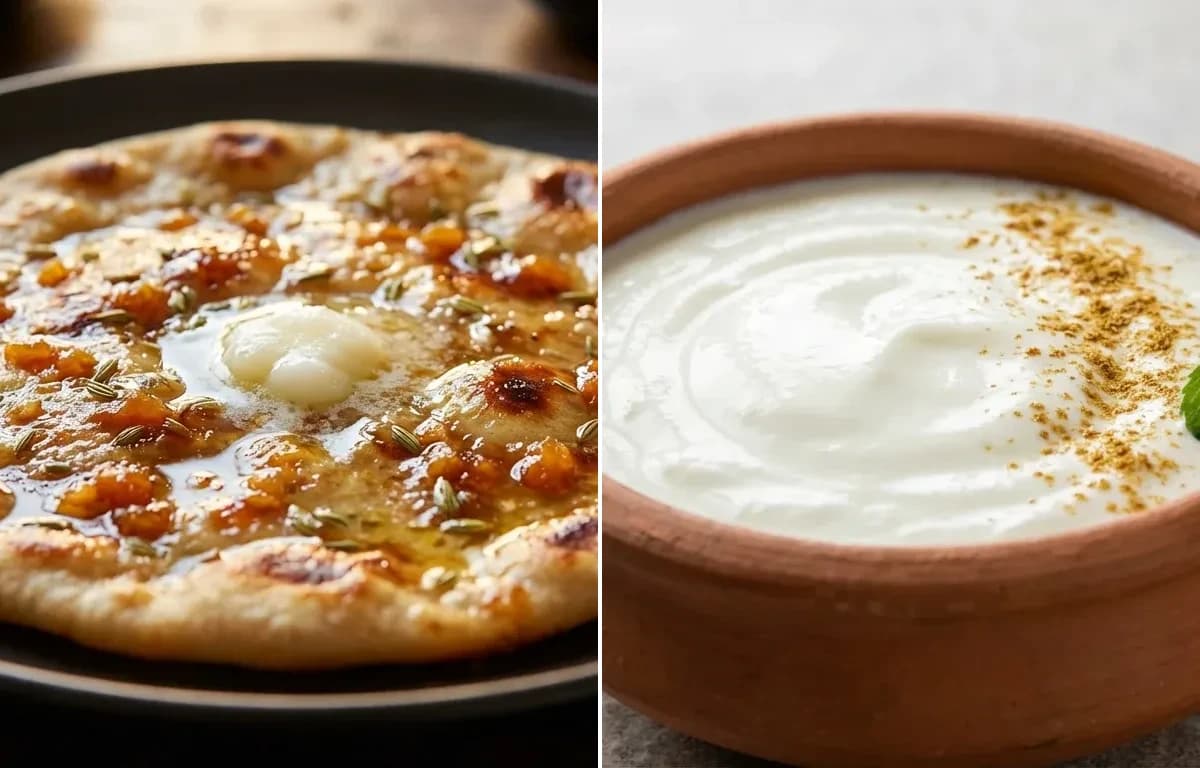 Gud Roti with Dahi
