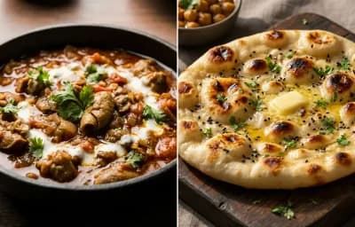 Gurda Kapoora Masala with Kulcha