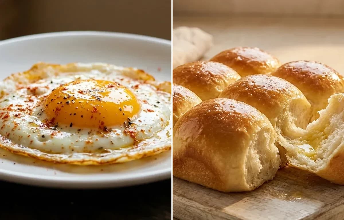 Half Fry with Ladi Pav