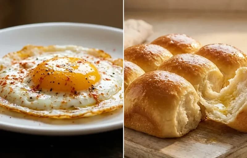 Half Fry with Ladi Pav