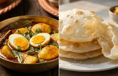 Hansher Dimer Curry with Bengali Luchi