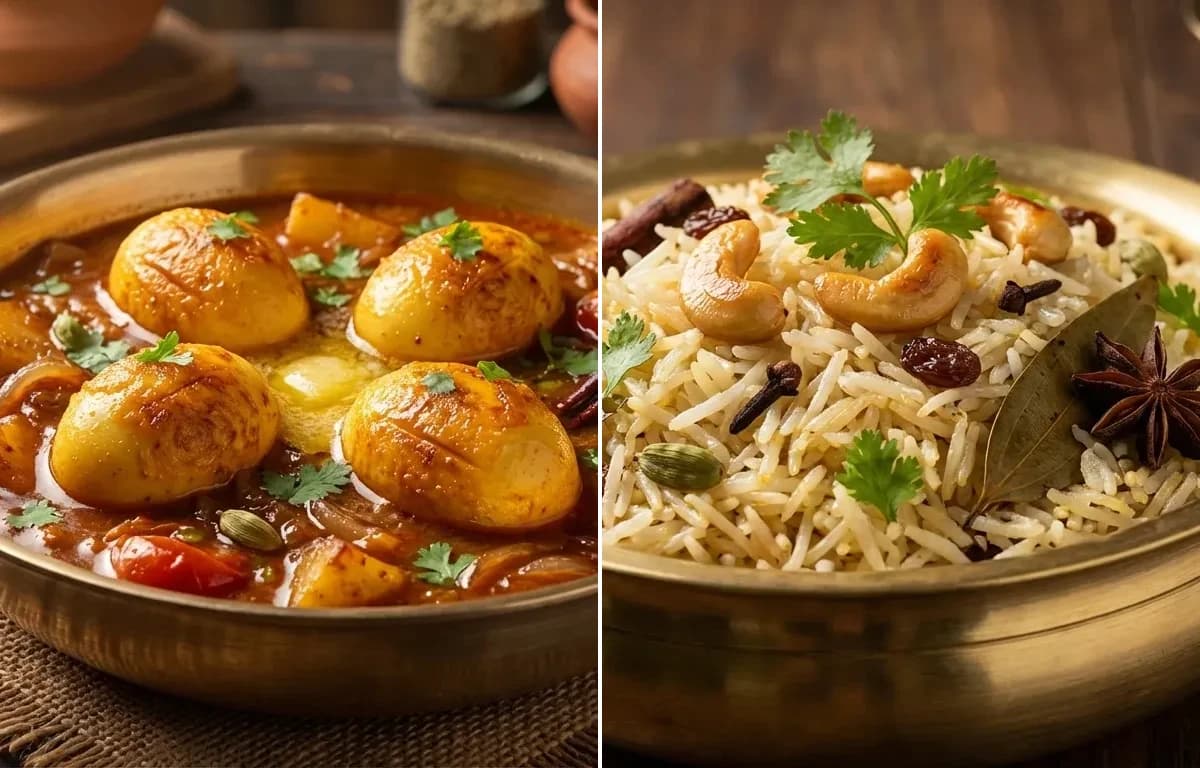 Hansher Dimer Dalna with Ghee Rice