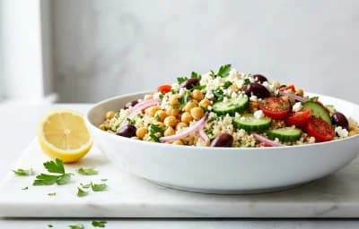 Herbed Quinoa and Chickpea Salad
